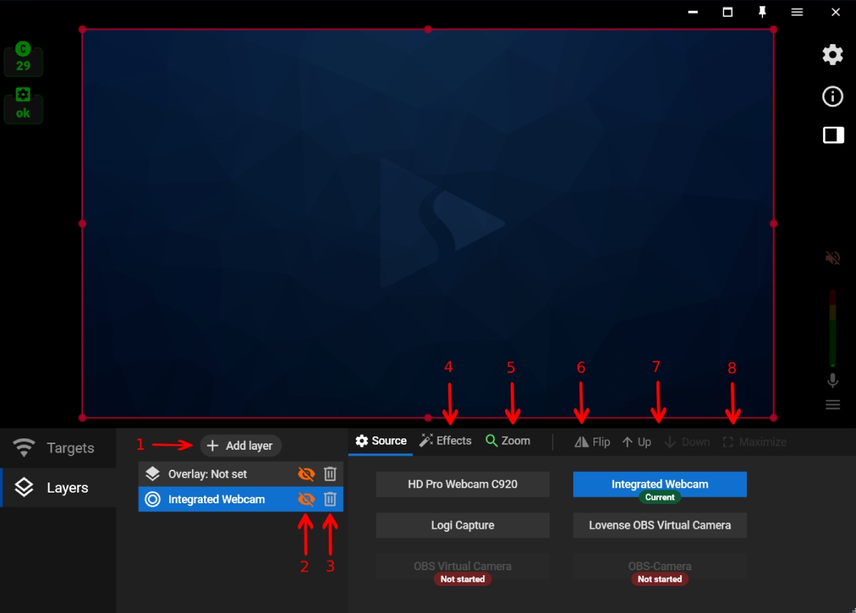 Layer Settings - Streamster Knowledge Base