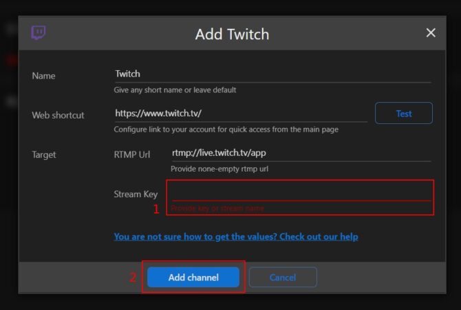 Desktop app | Twitch channel - Streamster Knowledge Base